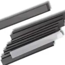 Magnetisches C-Profil (30mm) mit glasklarem Schutzstreifen – 10er Set