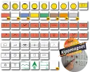 Magnet-Set 100TZ TEL 65x65 PROFI