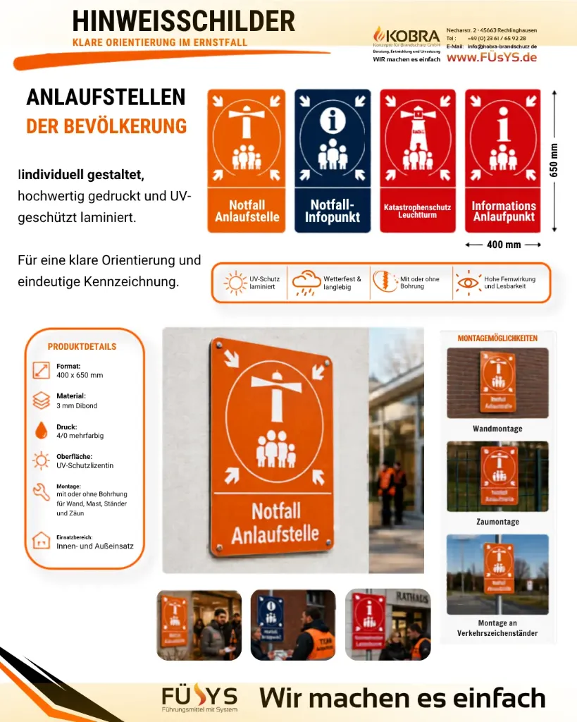[1B.5N.1K] Kennzeichnungsschild Anlaufstelle