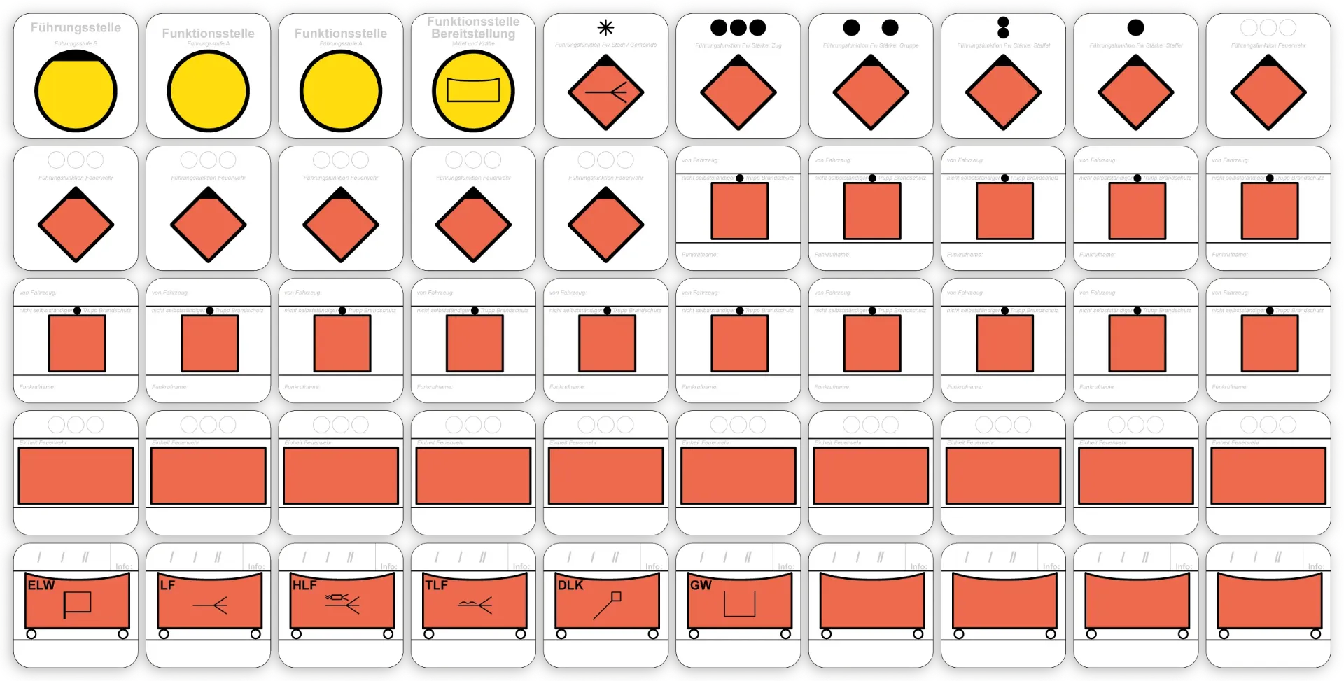 [1B.7S.1E] Magnet-Set 50 TZ Feuerwehr Standard