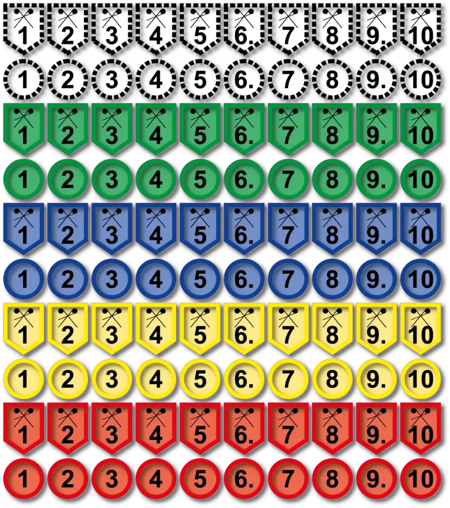 [1B.7K.2E.0M] Markierungsmagnete ABC/CBRN 100 Messpunkte